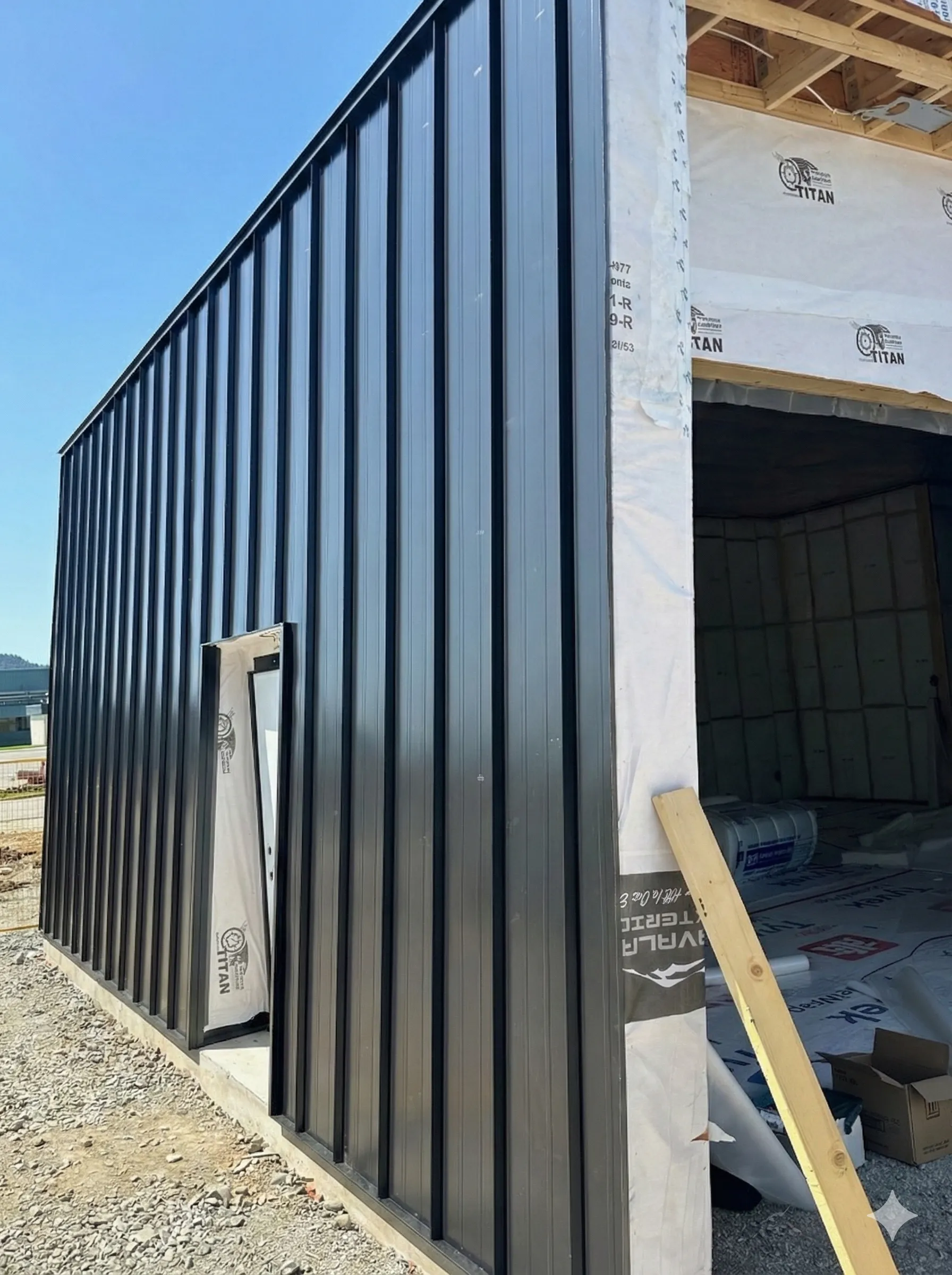 Metal siding and walls