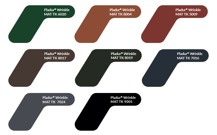 Pladur Wrinkle Mat RAL Premium colours
