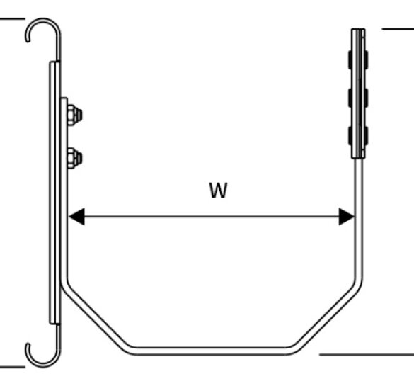 Adjustable Fascia Bracket technical details diagram