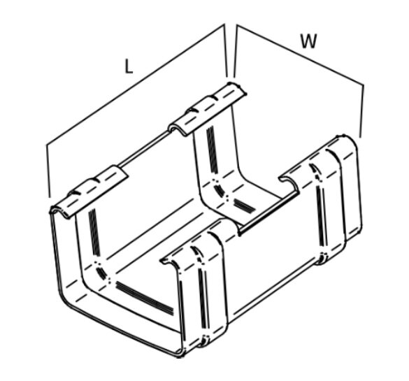 Gutter Connector 296 technical details diagram