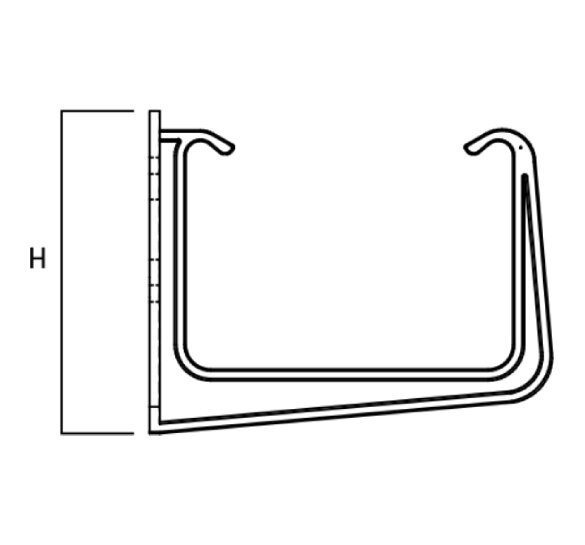 Pvc Butt Bracket technical details diagram