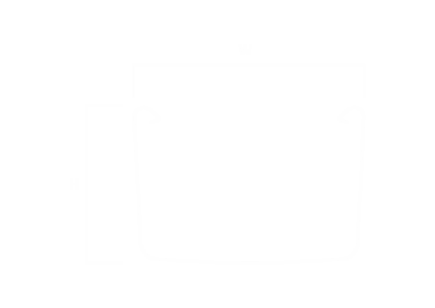 Square Gutter Steel cross-section diagram