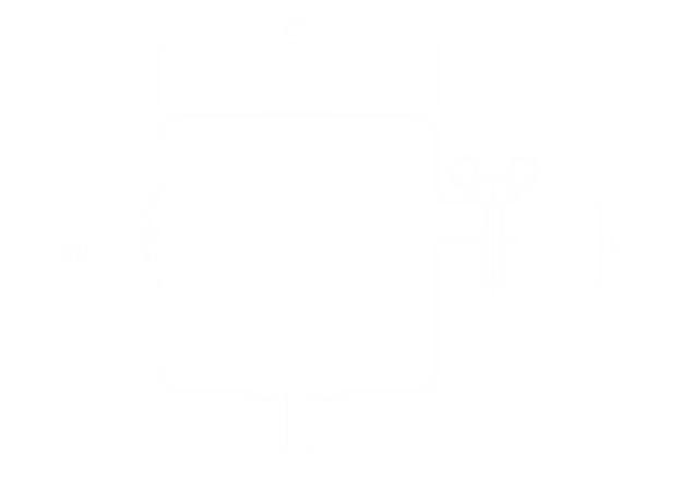 Square Stal Gutter Clamp cross-section diagram