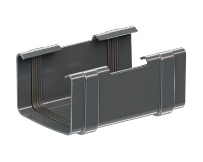 Gutter connector square