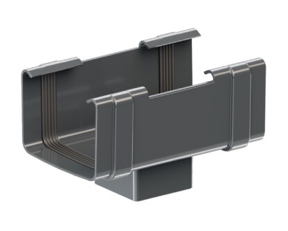 Outlet square gutter