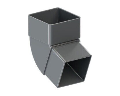 Elbow square gutter